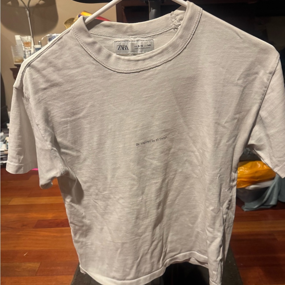 Zara Cream Kids' Short Sleeve Tee